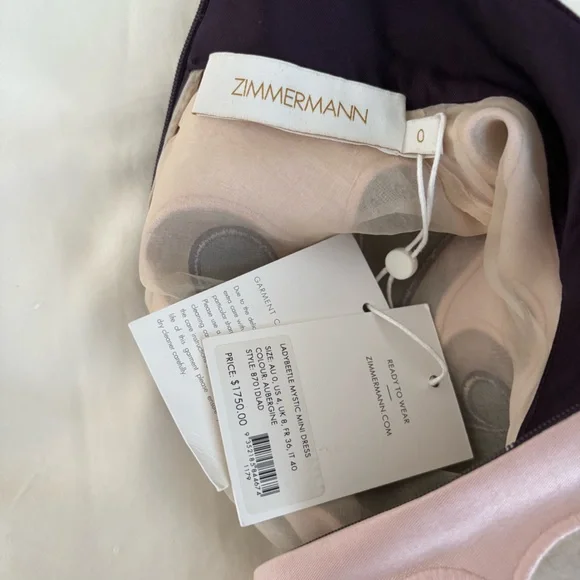 NWT Zimmermann Ladybeetle Mystic Mini Dress 0 - Picture 10 of 16